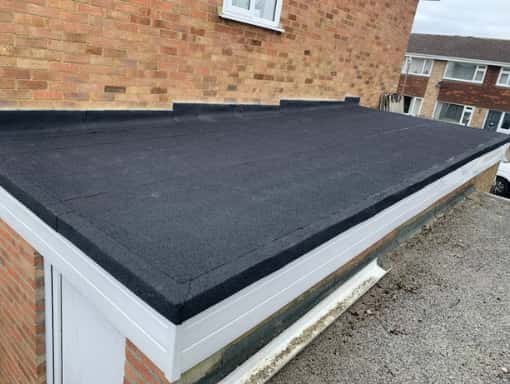 This is a photo of a flat roof installation. This work was carried out by Stamford Roofing