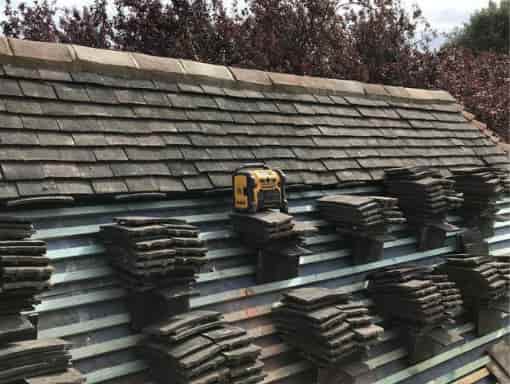 This is a photo of roof repairs. This work was carried out by Stamford Roofing